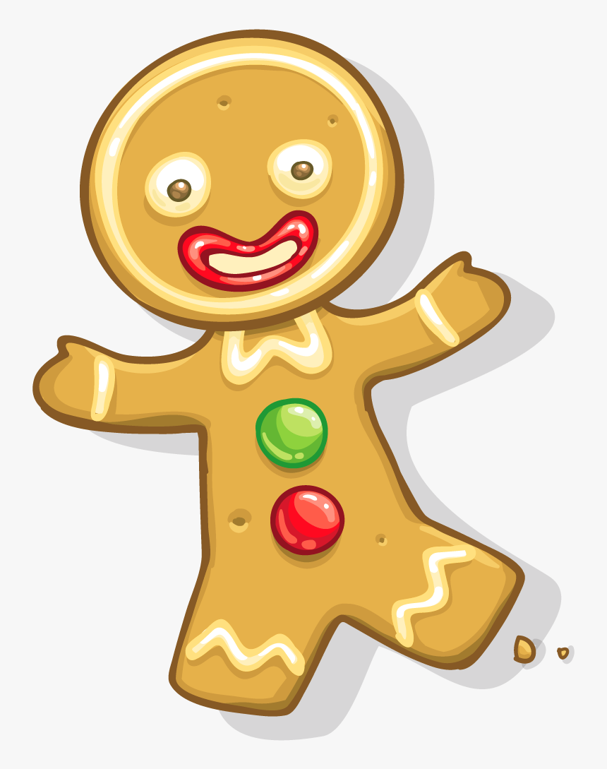 Gingerbread Man Gingerbread Animado, HD Png Download