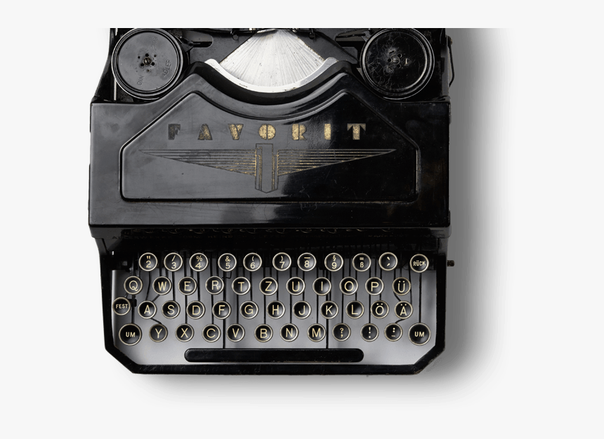Old Black Typewriter Bkg - Our Souls Tapout Messages Across The Icy Miles, HD Png Download