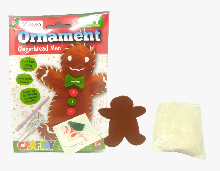 Ornament Craft Kit Gingerbread Man - Gingerbread, HD Png Download