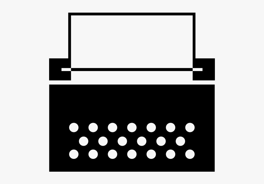 Simple Typewriter Png, Transparent Png