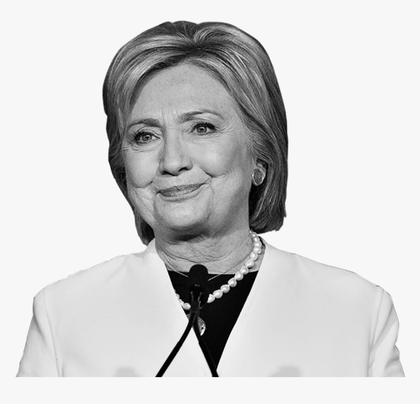 30347 - Hillary Clinton Black And White, HD Png Download