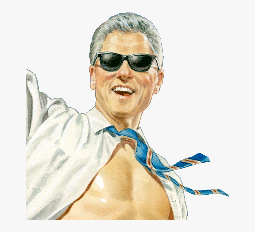 Bill Clinton Fan Art, HD Png Download