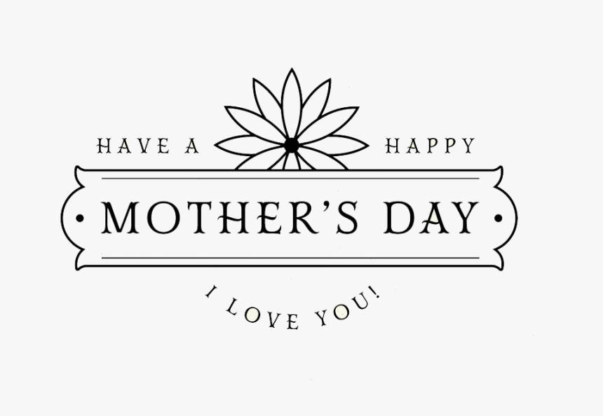 Transparent Happy Mother Day Png - Line Art, Png Download