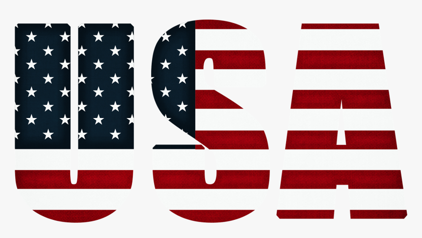 Transparent Hillary Clinton Clipart - Usa Word Flag Png, Png Download