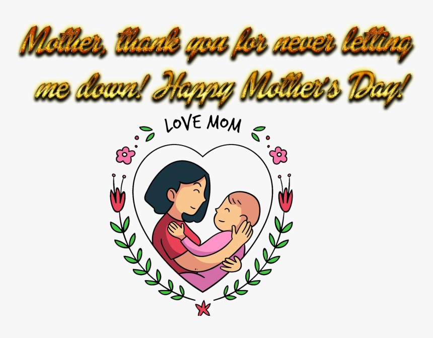 Mothers Day Png Free Background - Cartoon Mother Day Png, Transparent Png