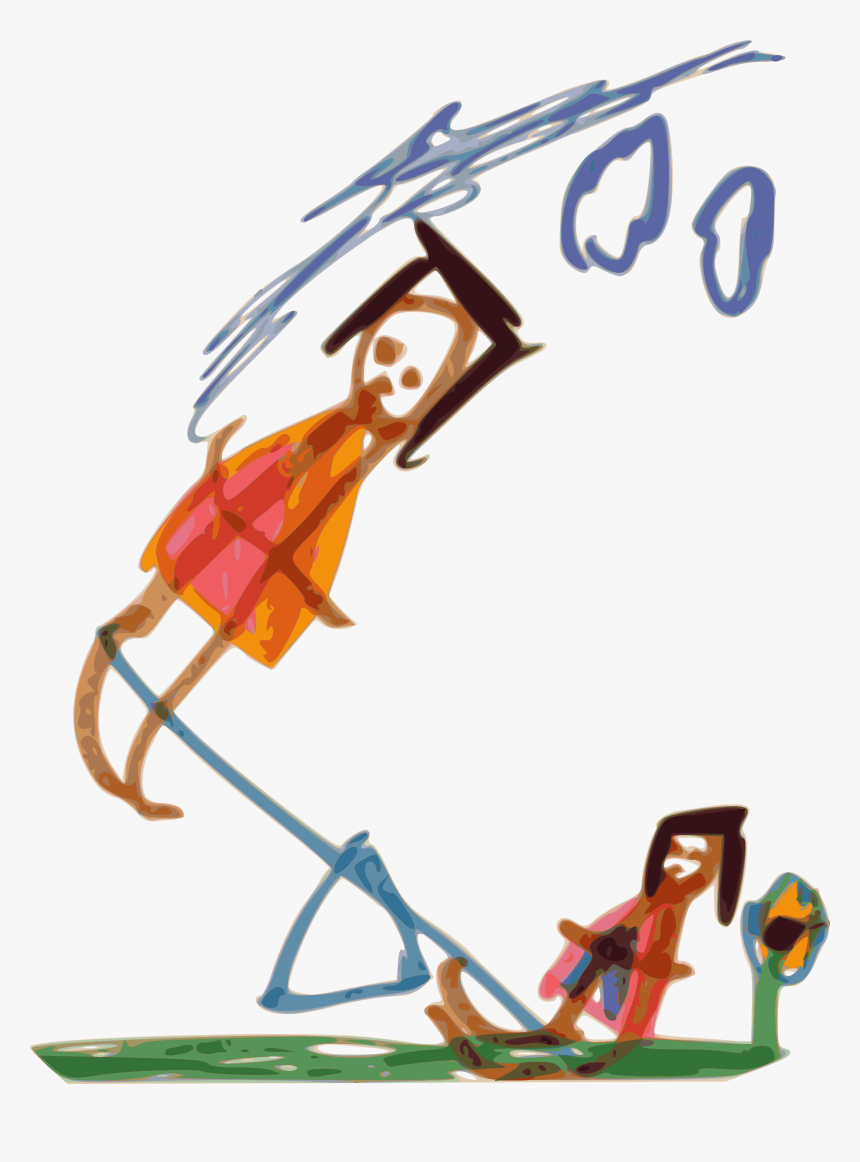 Kindergarten Art See-saw Clip Arts - Illustration, HD Png Download
