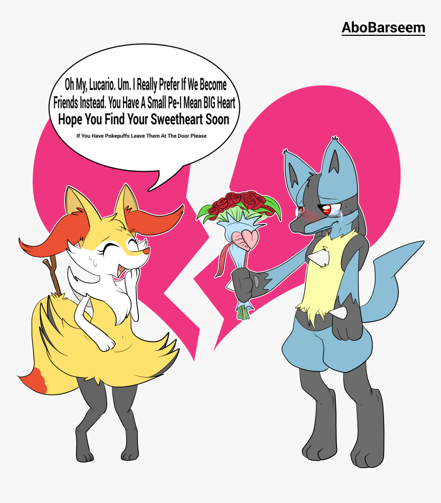Lucario Rejected By Braixen - Small Penis Cartoon Humiliation, HD Png Download