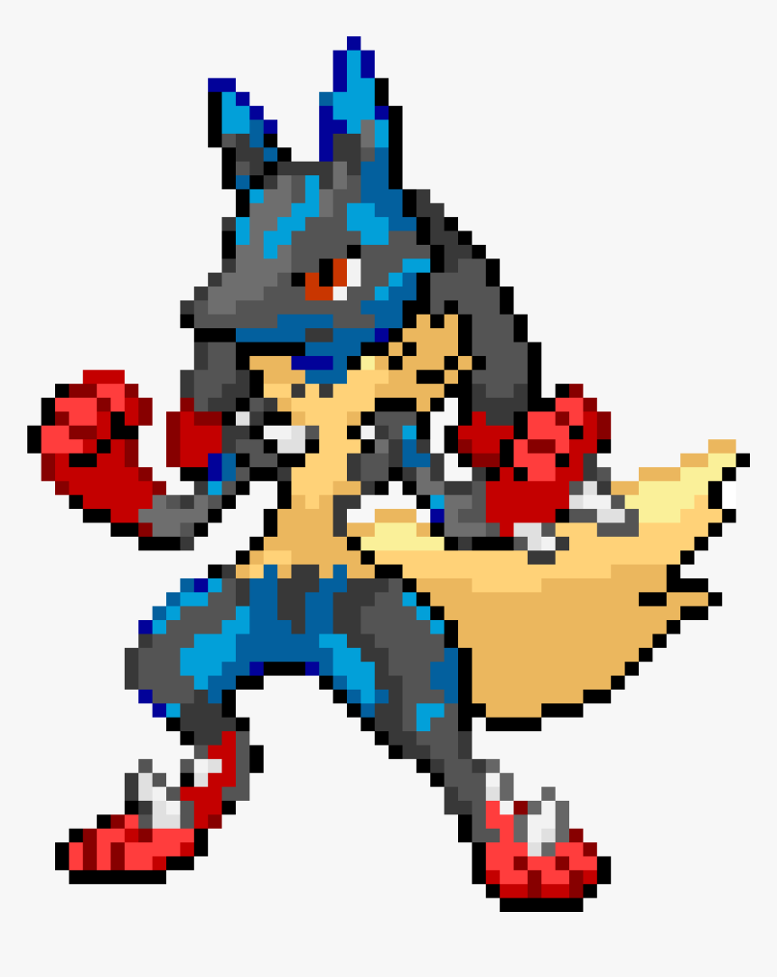 Mega Lucario Pixel Art, HD Png Download