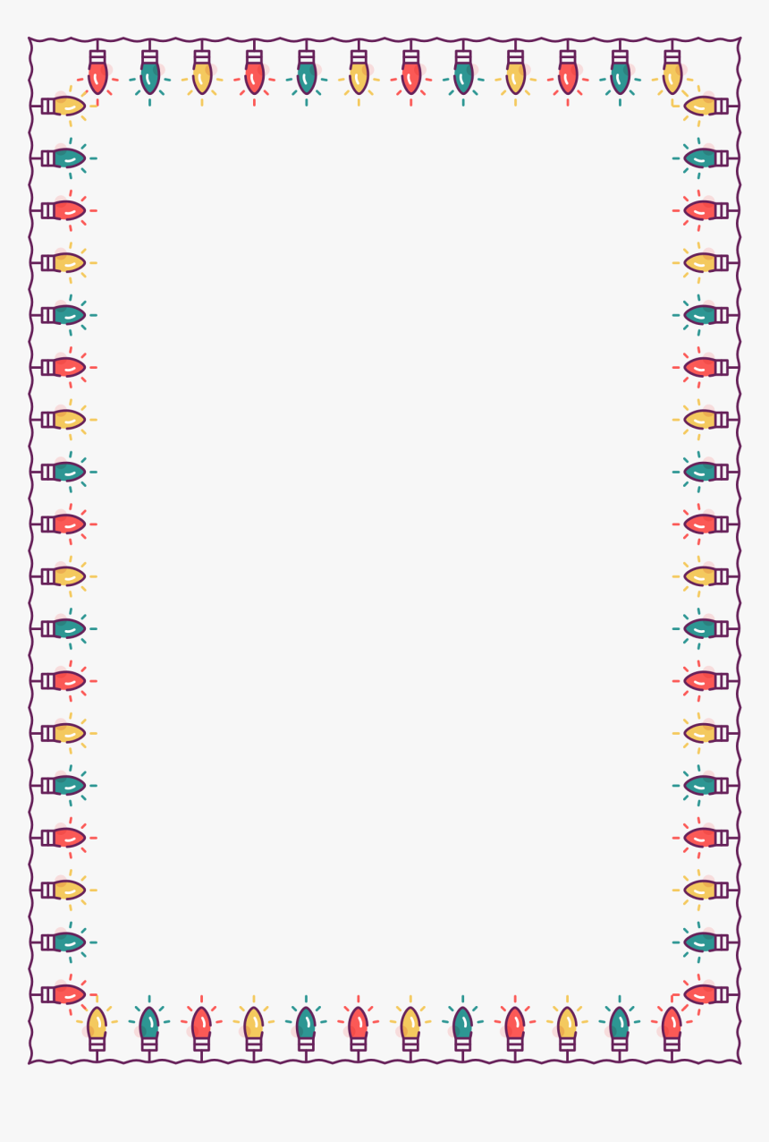Christmas Light Border Png, Transparent Png