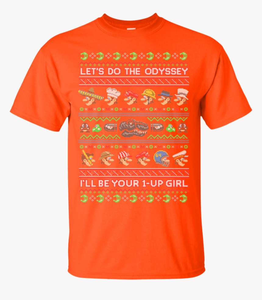 Mario Odyssey Sweater T-shirt - Funny Kansas City Chiefs T Shirts, HD Png Download