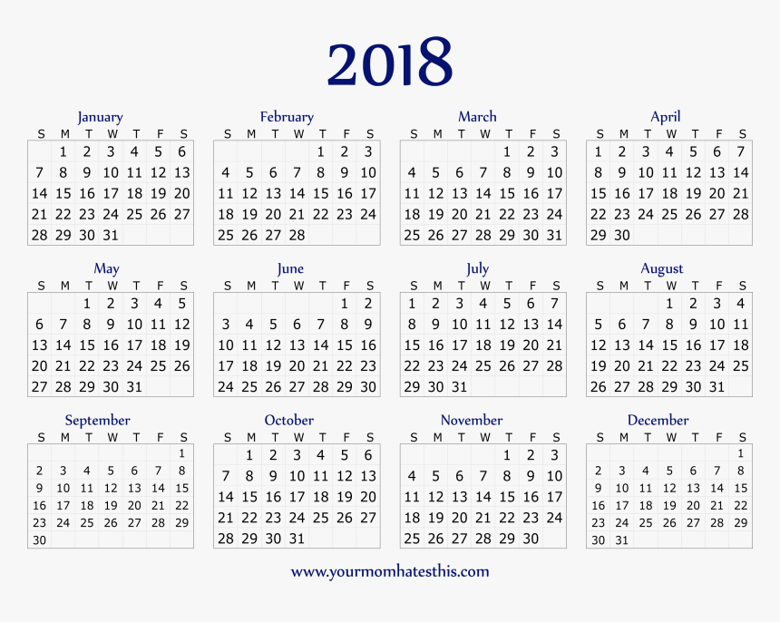 One Page 2020 Calendar, HD Png Download