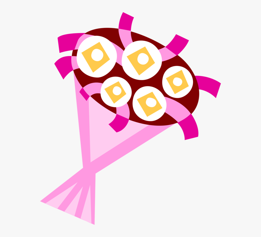 Vector Illustration Of Wedding Flower Bouquet , Png, Transparent Png