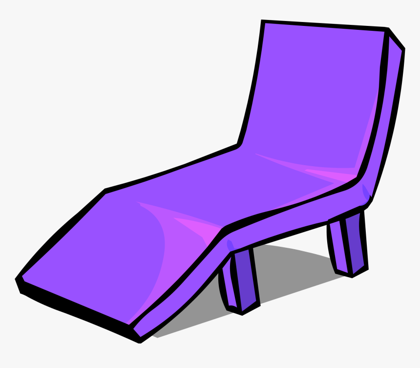 Purple Plastic Lawn Chair Sprite - Lawn Chair Transparent Png, Png Download