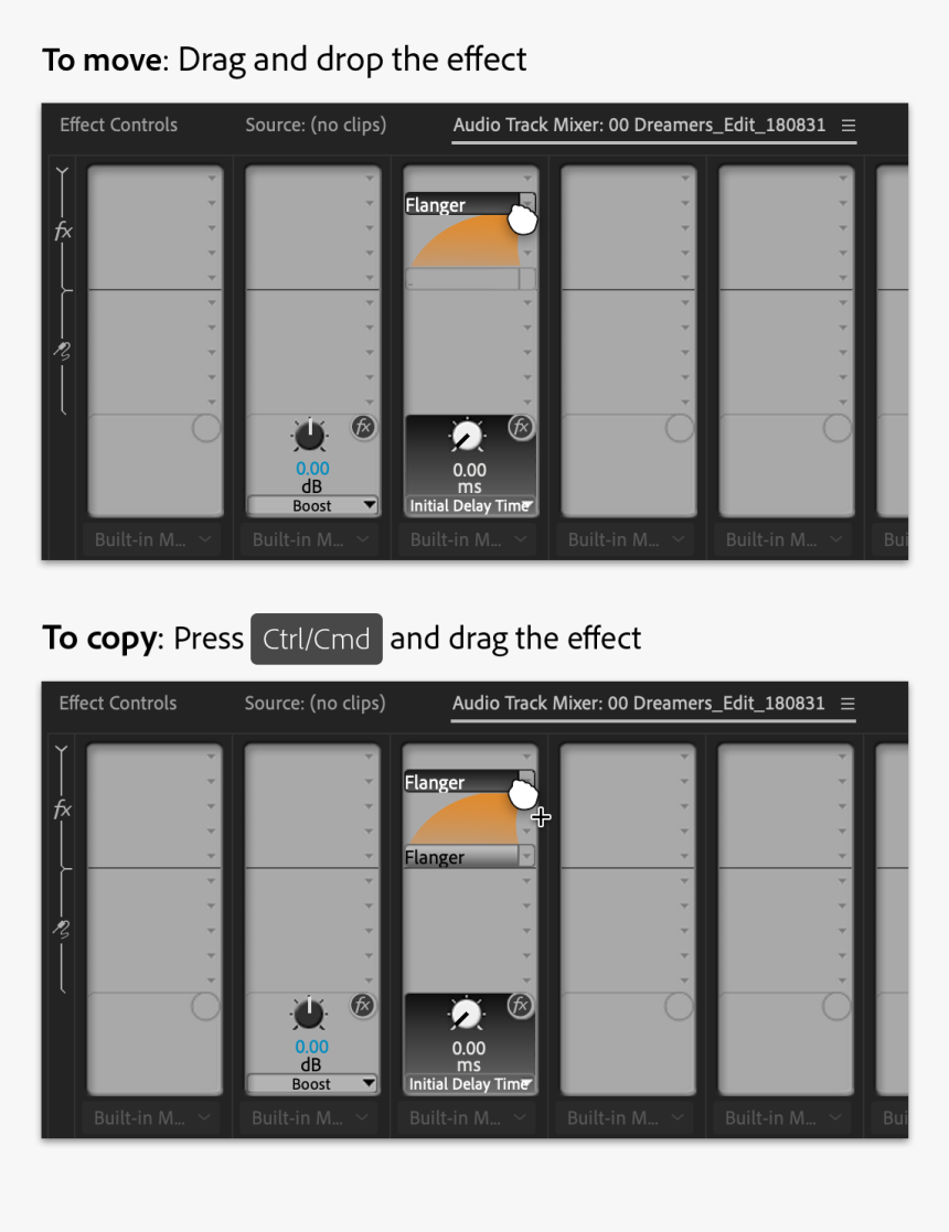 Moving Or Copying An Effect Within A Track - Floor Plan, HD Png Download