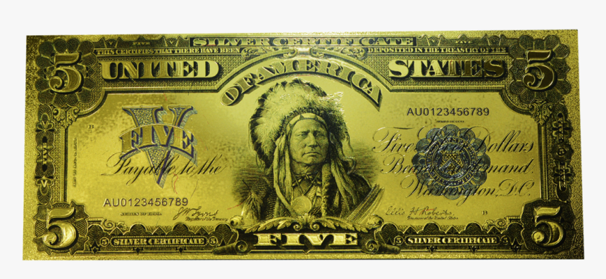 United States Silver Certificate 5 Dollars, HD Png Download
