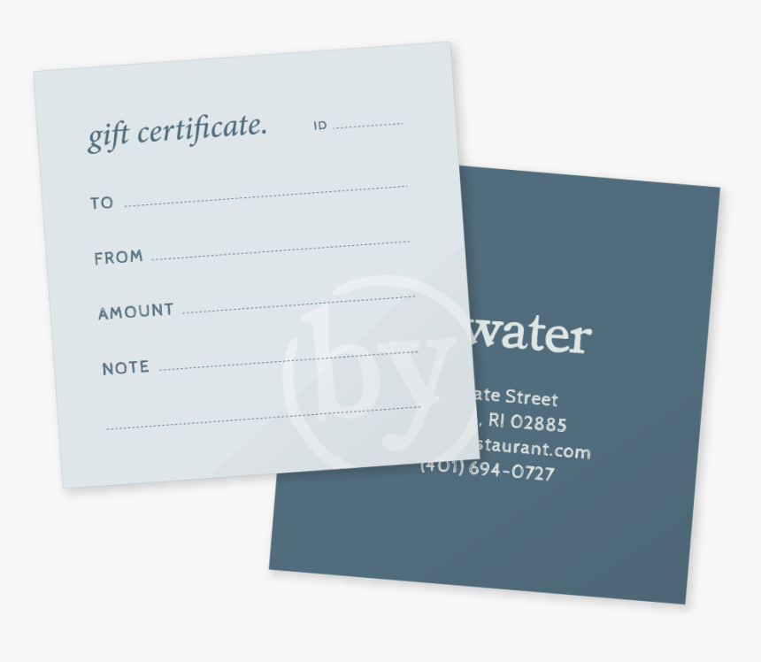 Bywater Gift Certificate - Brochure, HD Png Download