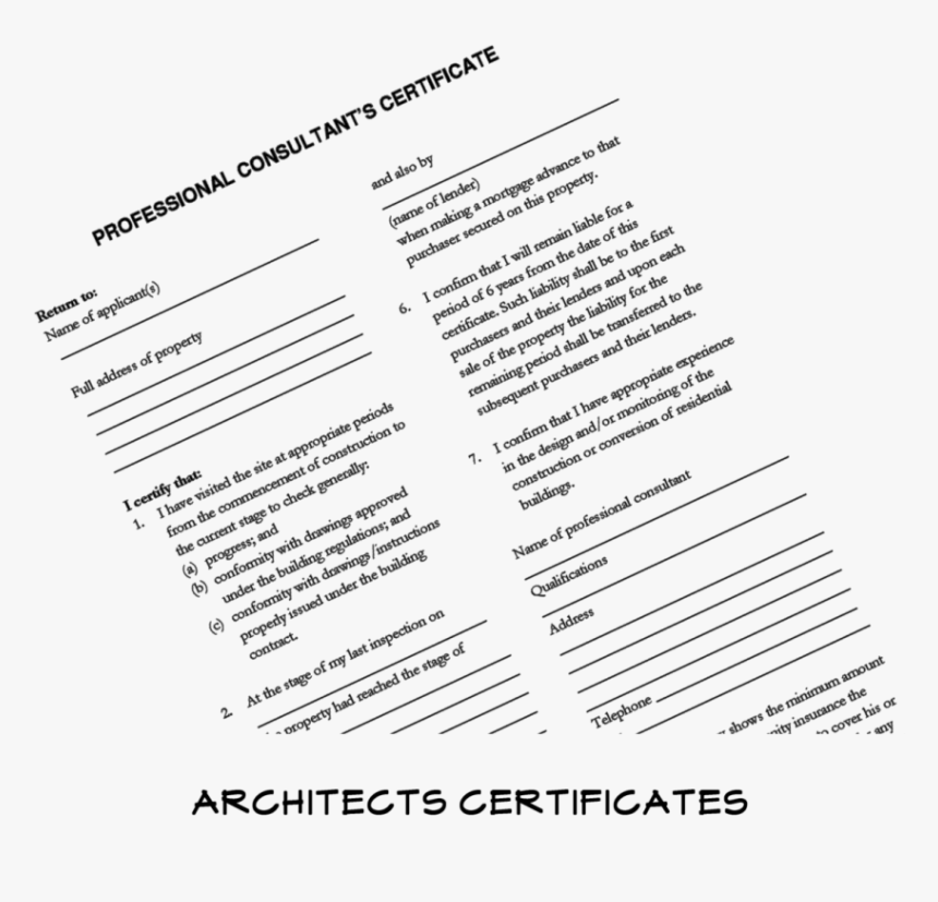 Professional Consultants Certificate Property, HD Png Download