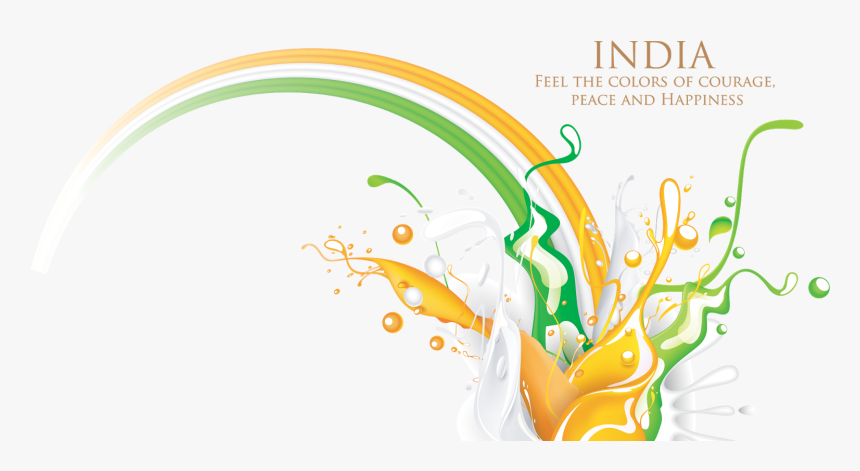 Indian Tri Color Splash Png, Transparent Png