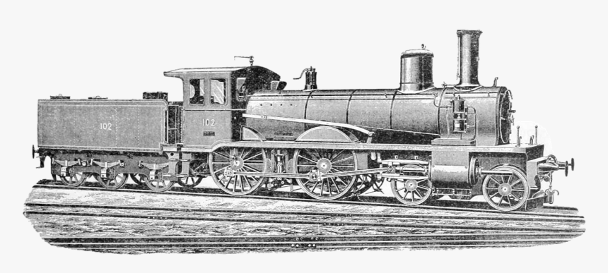 Old, Vintage, Train, Locomotive, Antique - Old Train Png, Transparent Png