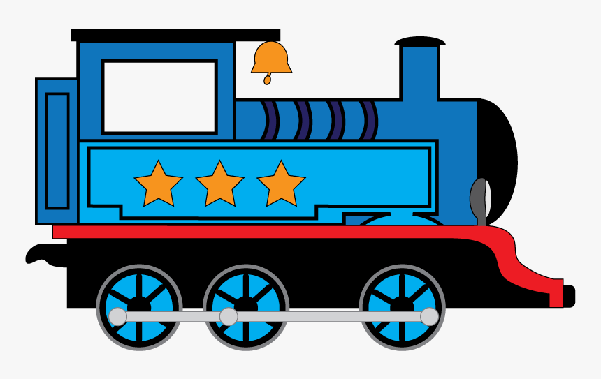 Clip Art Blue Train Rail Transport Image - Short Blue Train Clip Art, HD Png Download