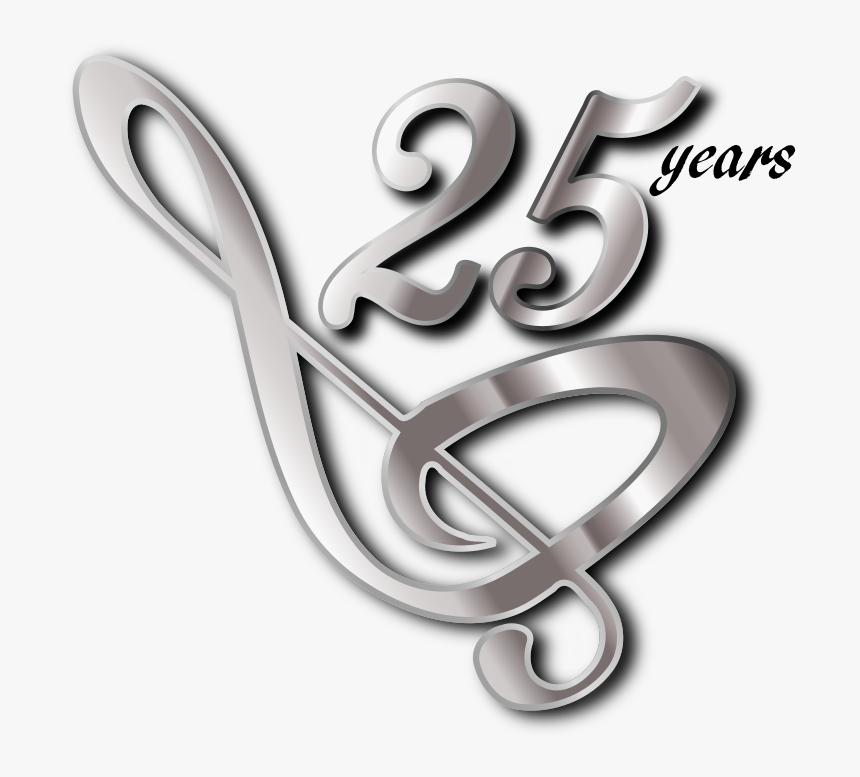 Heart,text,body Jewelry - 25 Years Silver Jubilee, HD Png Download