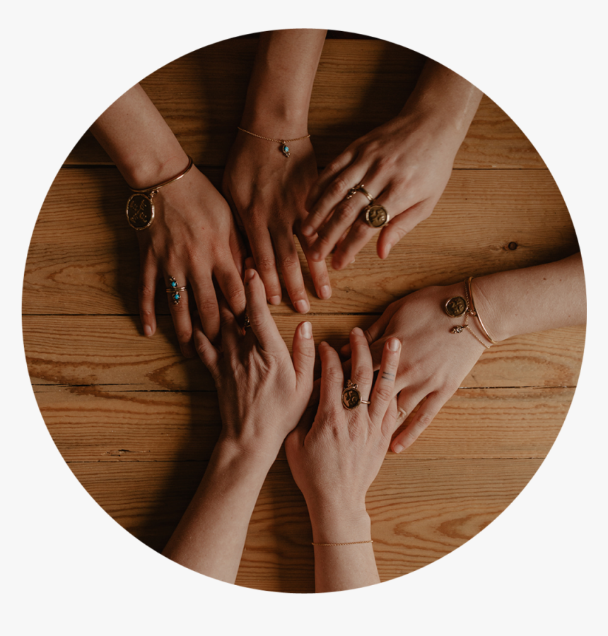 Laurelhill Telos Final Hands Circle - Wedding Ring, HD Png Download
