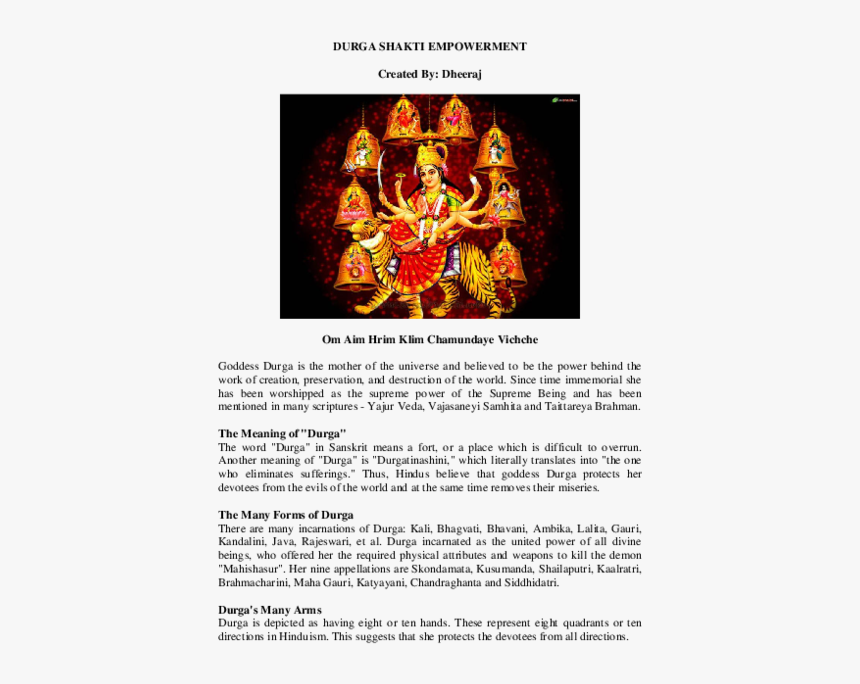 Invitation For Mata Ki Chowki, HD Png Download