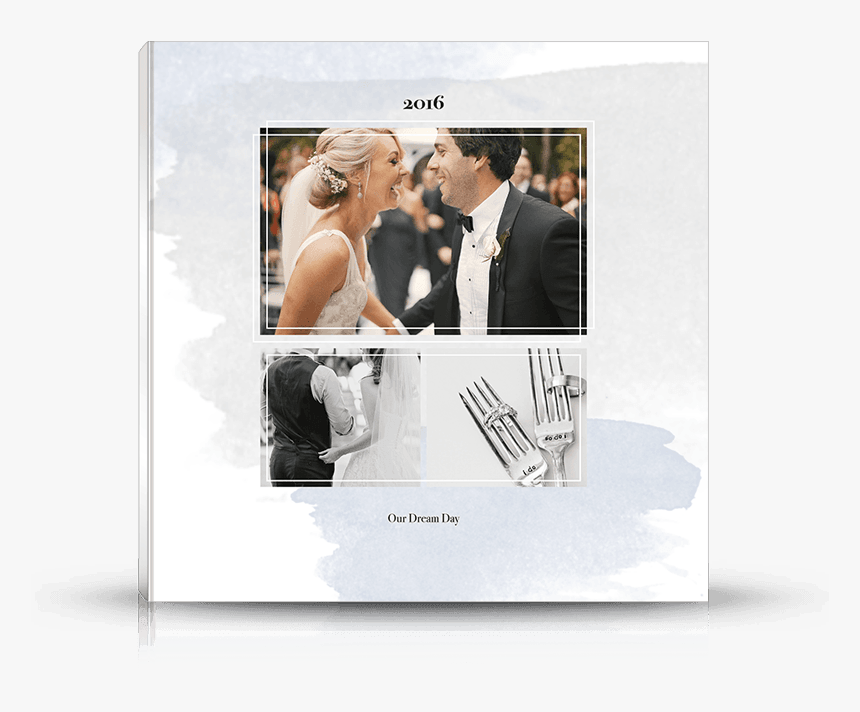 Front Photo Book Cover Designed For Engagements And - Wedding Photo Book Cover Design, HD Png Download