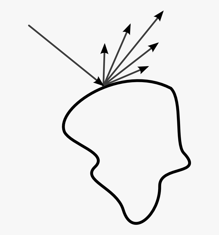 Glossy Reflection Path Line Art - Line Art, HD Png Download