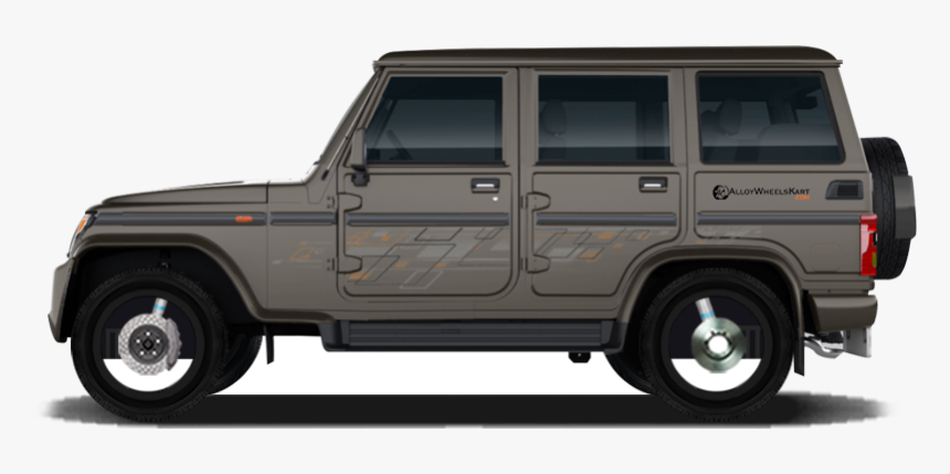 Slide Background - Mahindra Bolero Zlx Alloy Wheels, HD Png Download