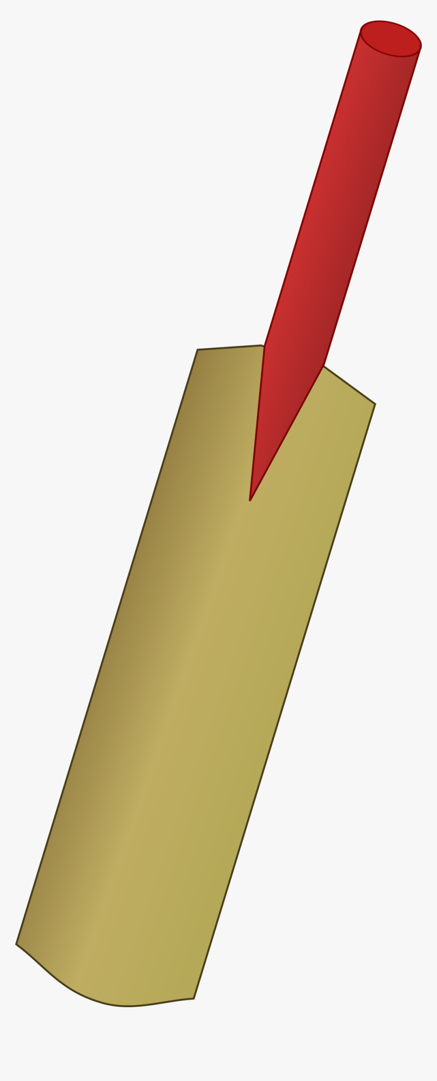 Clipart - Cricket Bat Clipart, HD Png Download