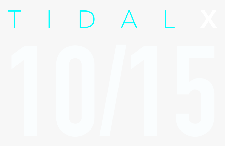 Tidal X 10/15 - Tidal X Logo Transparent, HD Png Download