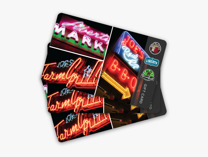 Giftcards-neon - Flyer, HD Png Download