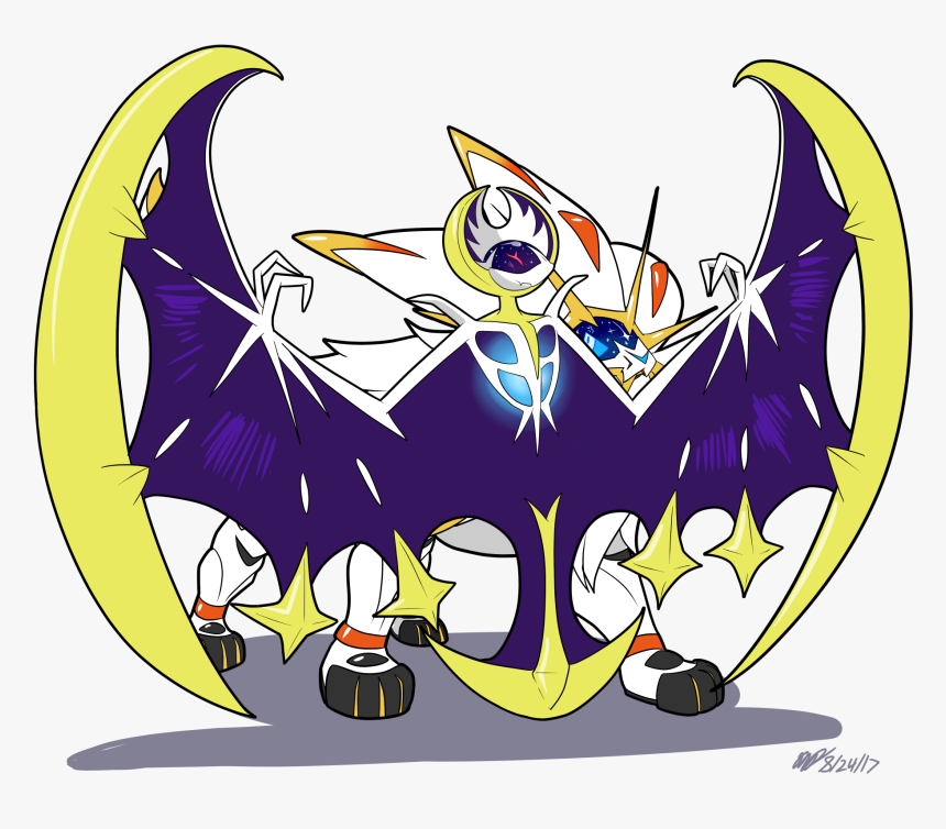 Hey Look, A Solar Eclipse - Lunala And Solgaleo Png, Transparent Png