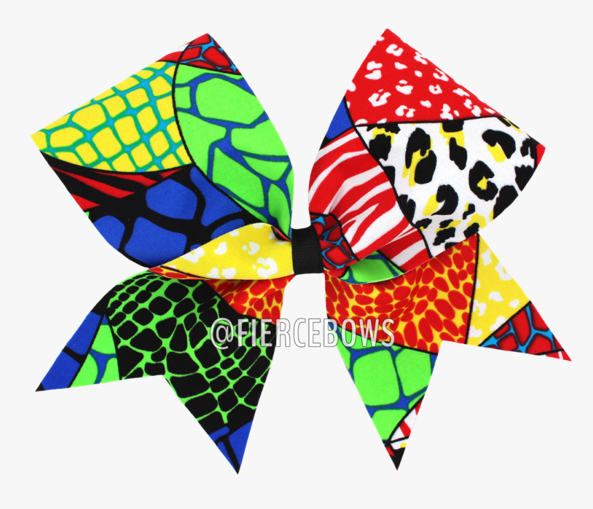 Primary Jungle Cheer Bow, HD Png Download