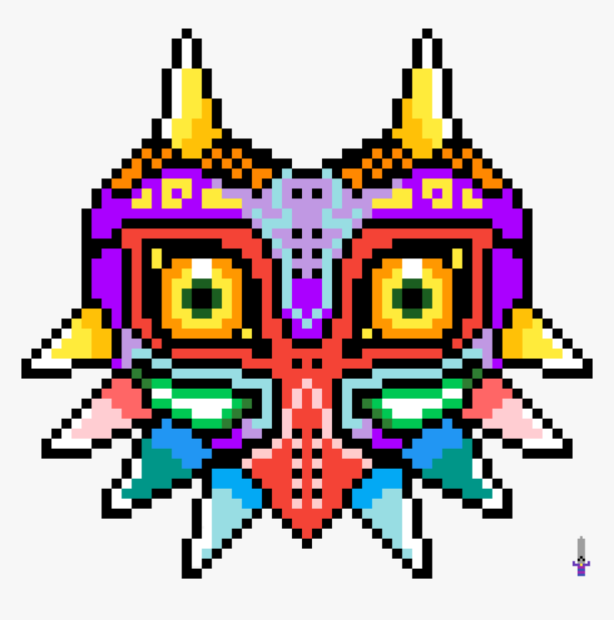 Pixel Art Zelda Majora's Mask, HD Png Download , Transparent Png Image ...
