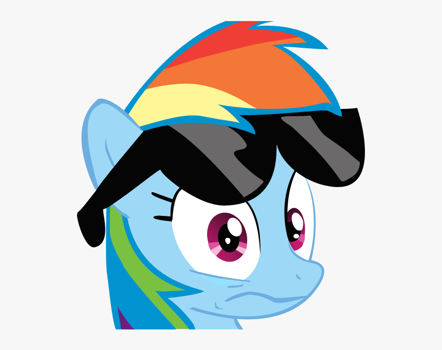 Rainbow Dash Wtf Face Clipart , Png Download - Rainbow Dash Face Png, Transparent Png