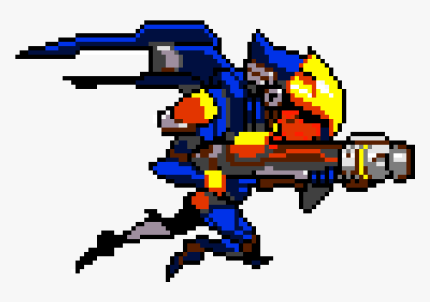 Overwatch Pharah Pixel Art, HD Png Download