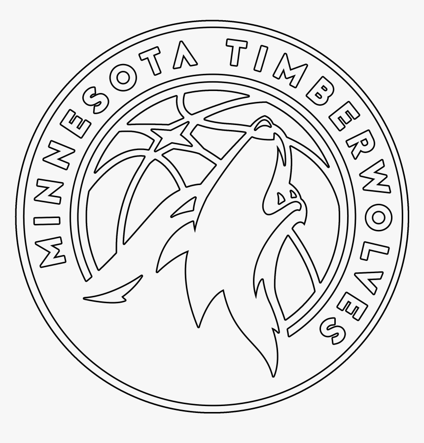 Minnesota Timberwolves Logo Png Transparent Amp Svg - Minnesota Timberwolves Logo Drawing, Png Download