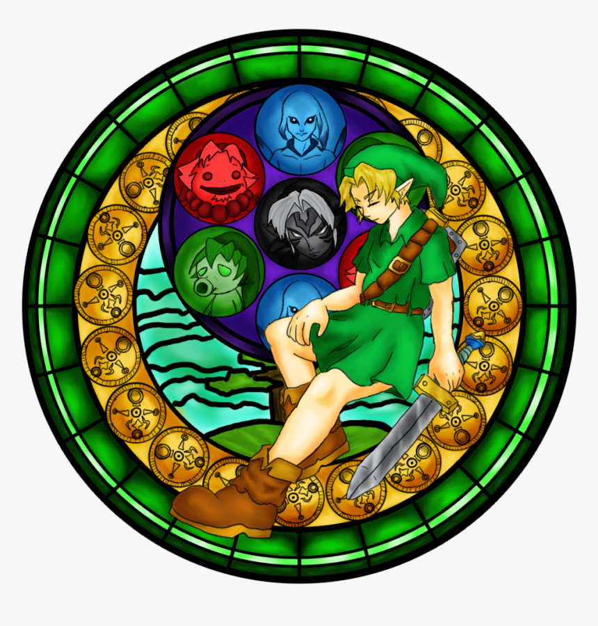 Majora S Mask Window Majora's Mask Clock Tower Hd, HD Png Download