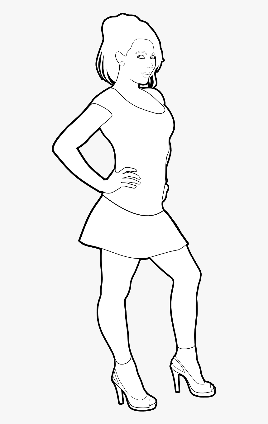 Žena Omalovánka, HD Png Download