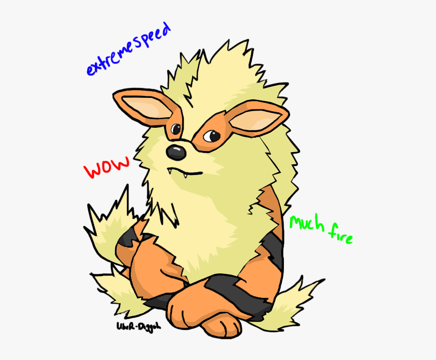 Extrere Speed Wow In Muc Re Mammal Nose Clip Art Tail - Arcanine Meme Png, Transparent Png