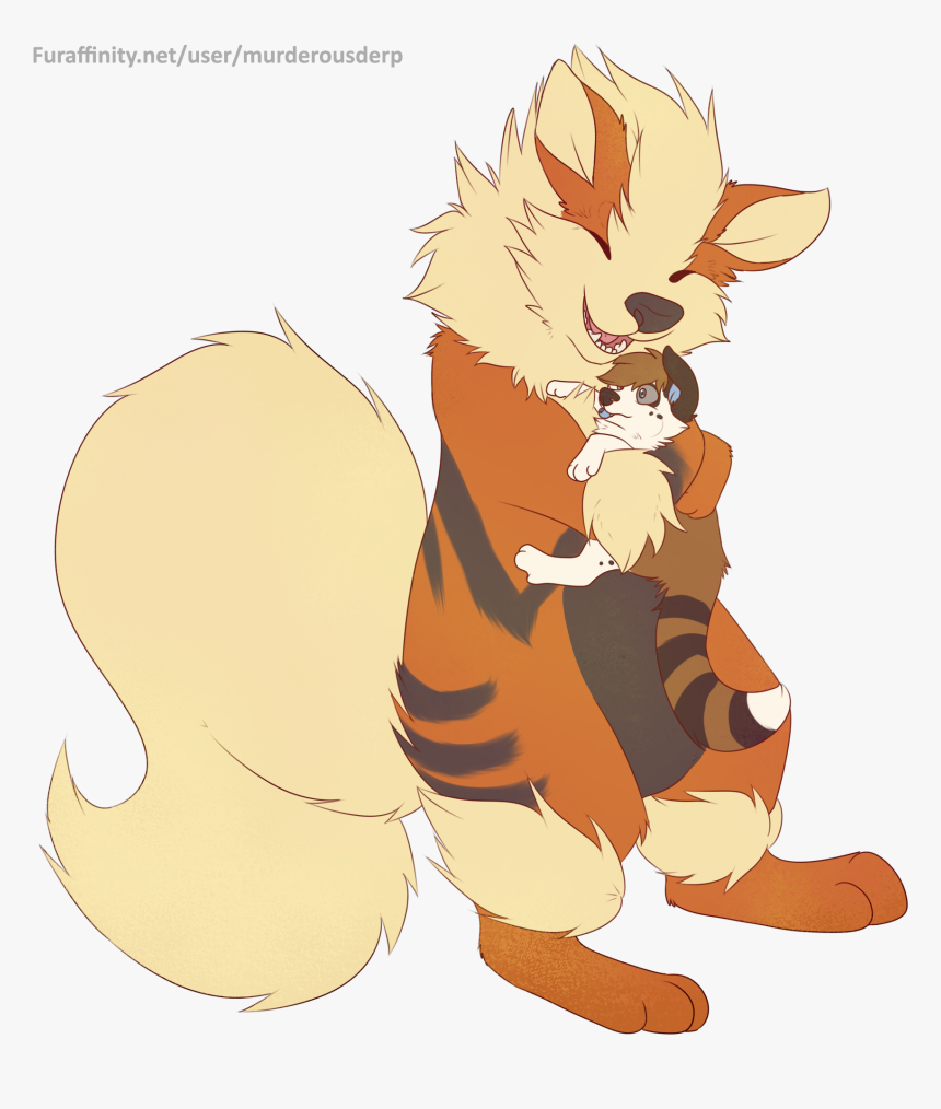 Arcanine Uses Hugs - Pokemon Arcanine Hug, HD Png Download