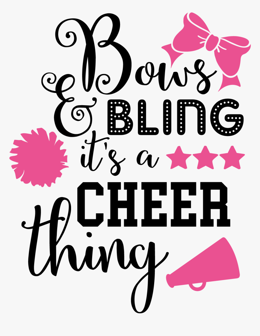 Bows And Bling It's A Cheer Thing, HD Png Download