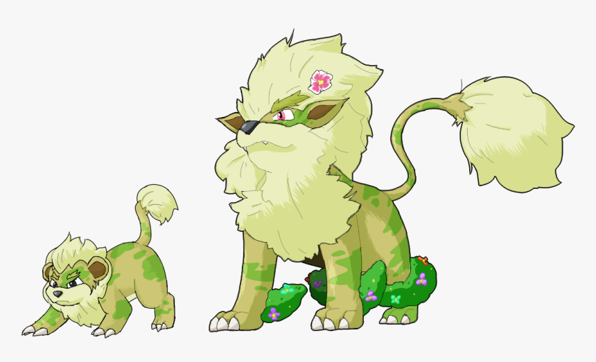 Grass Type Growlithe, HD Png Download