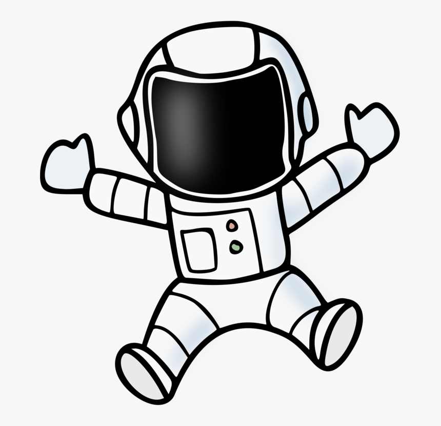 Clip Art Space Suit Outer Line - Space Suit Clip Art, HD Png Download