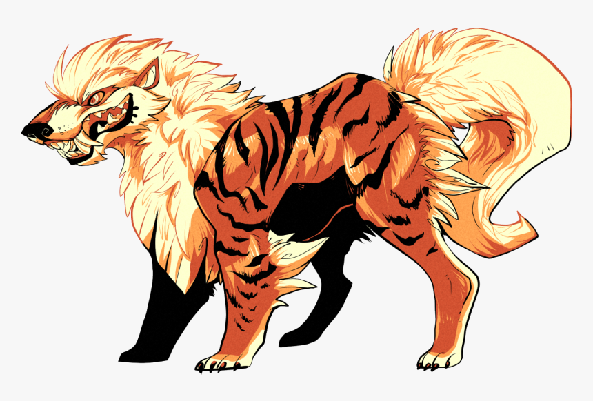 Arcanine Pokémon Hama, HD Png Download