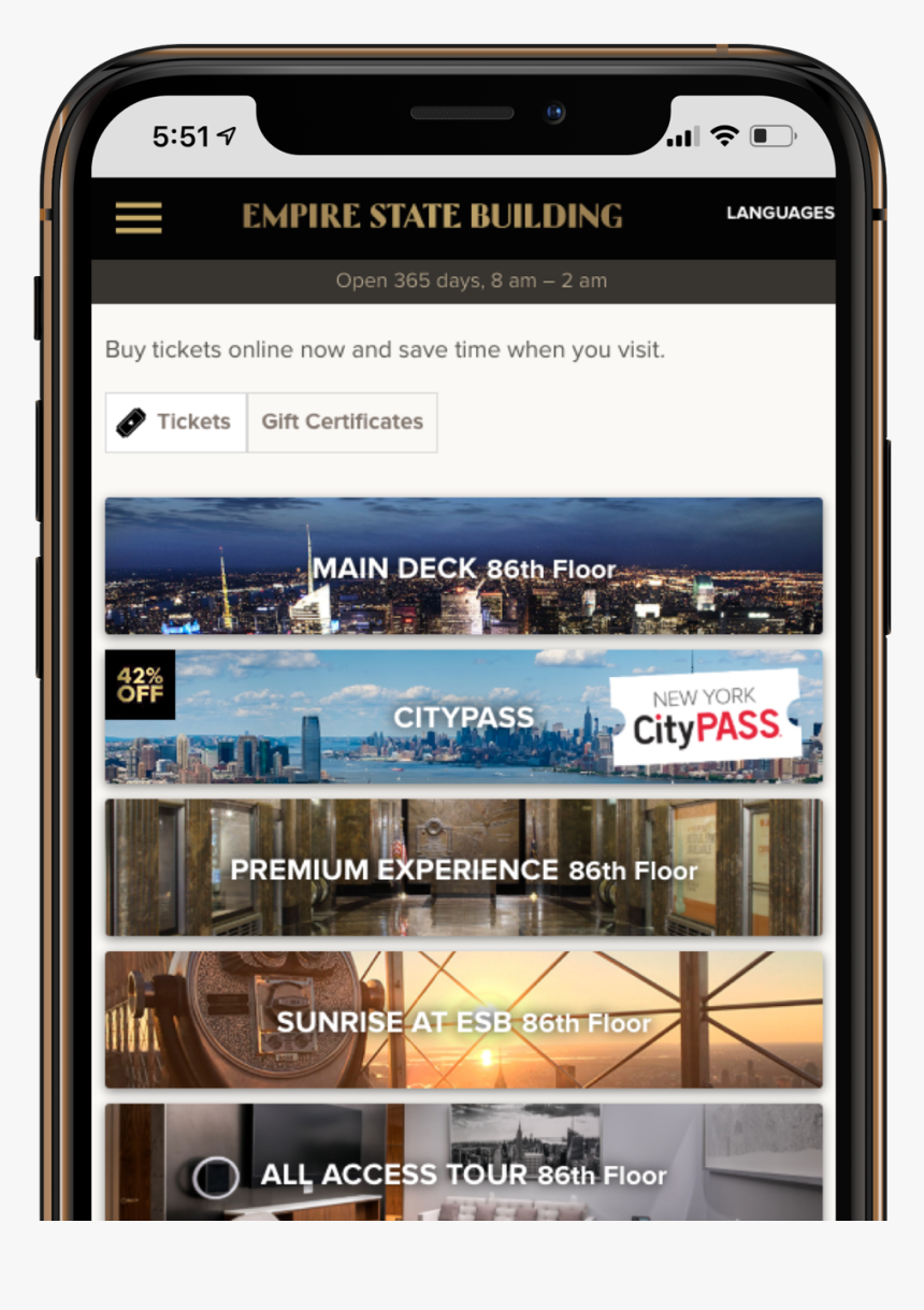 Req Empire State Building Website - Iphone, HD Png Download