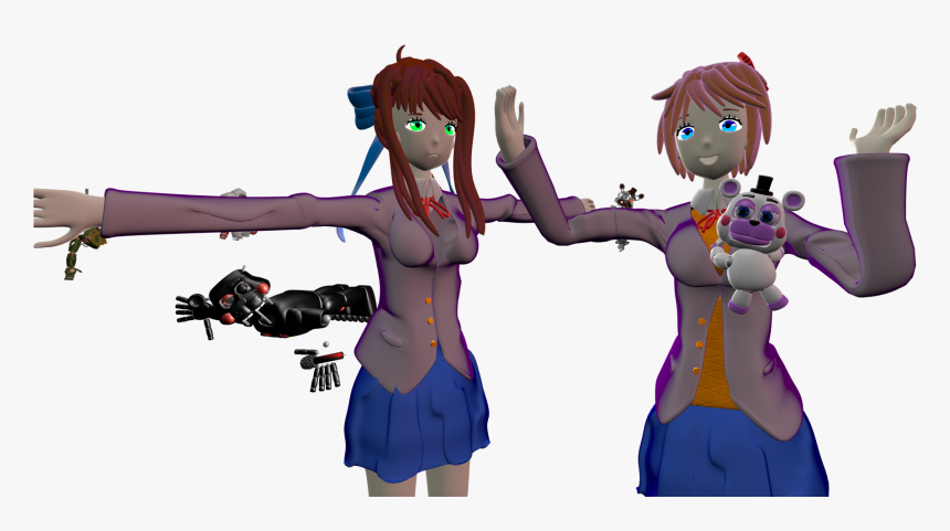 Ddlc X Fnaf, HD Png Download