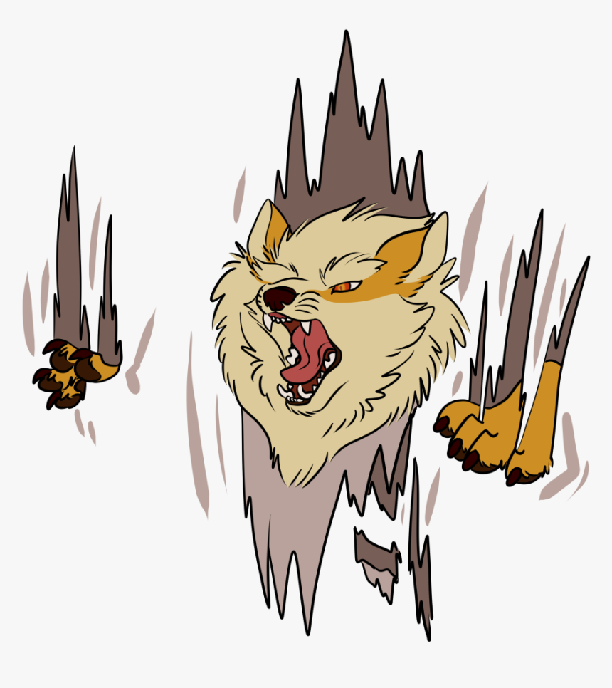 Arcanine Used Rip - Cartoon, HD Png Download